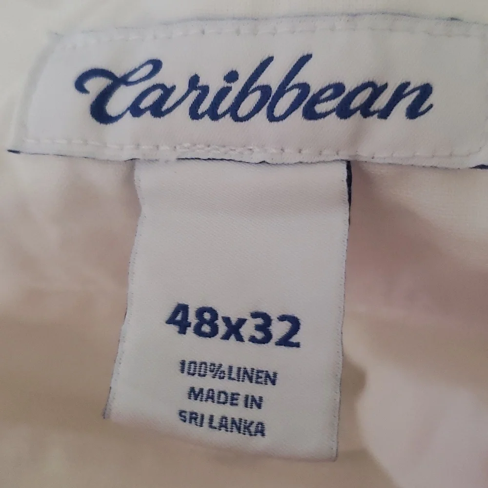 Caribbean white linen