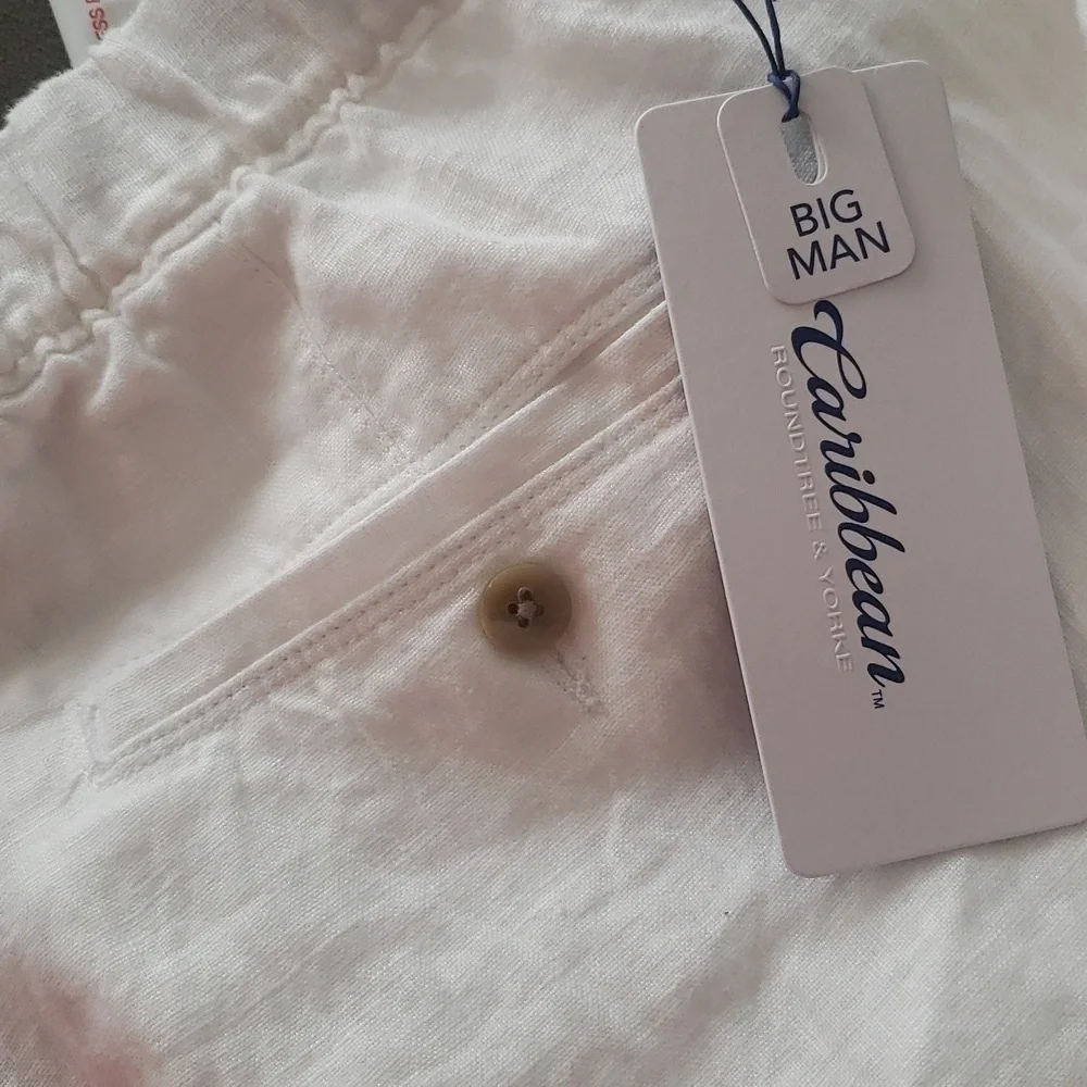 Caribbean white linen