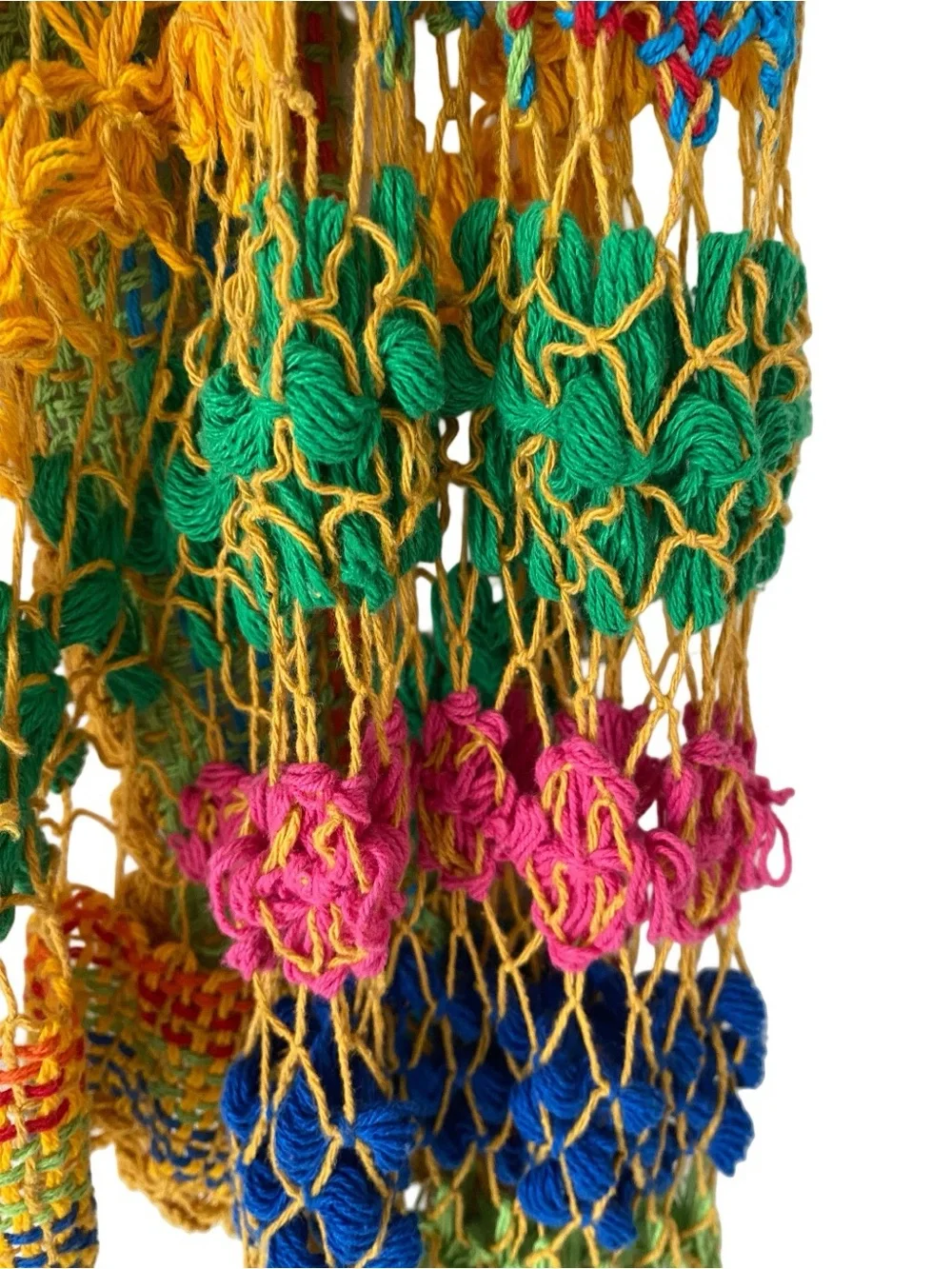 Handmade vibrant crochet