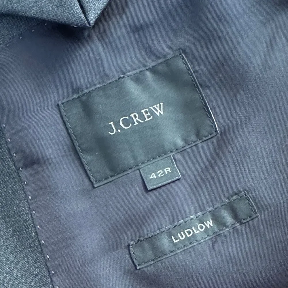 J.Crew Ludlow Slim-fit suit jacket in Italian wool Deep Charcoal 42R