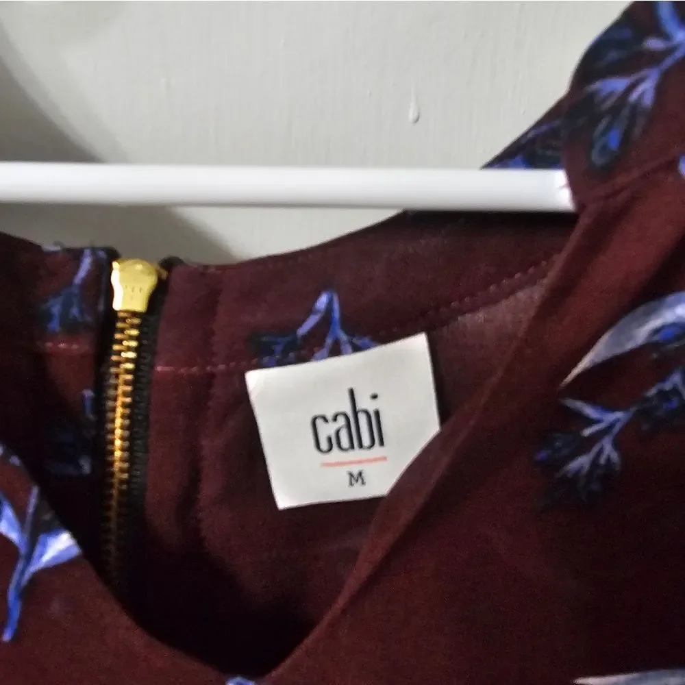 CAbi burgundy floral
