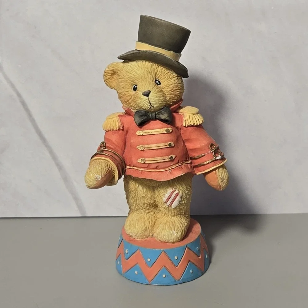 Cherished Teddies Bruno Step Right Up And Smile Circus Ringmaster Figurine 1995