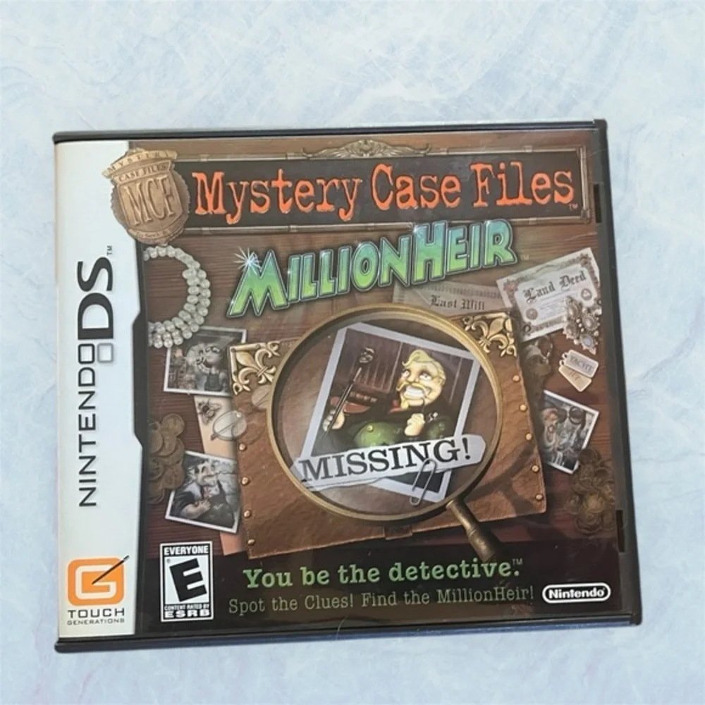 Mystery Case Files: MillionHeir Nintendo DS | CIB | Hidden Object Mystery