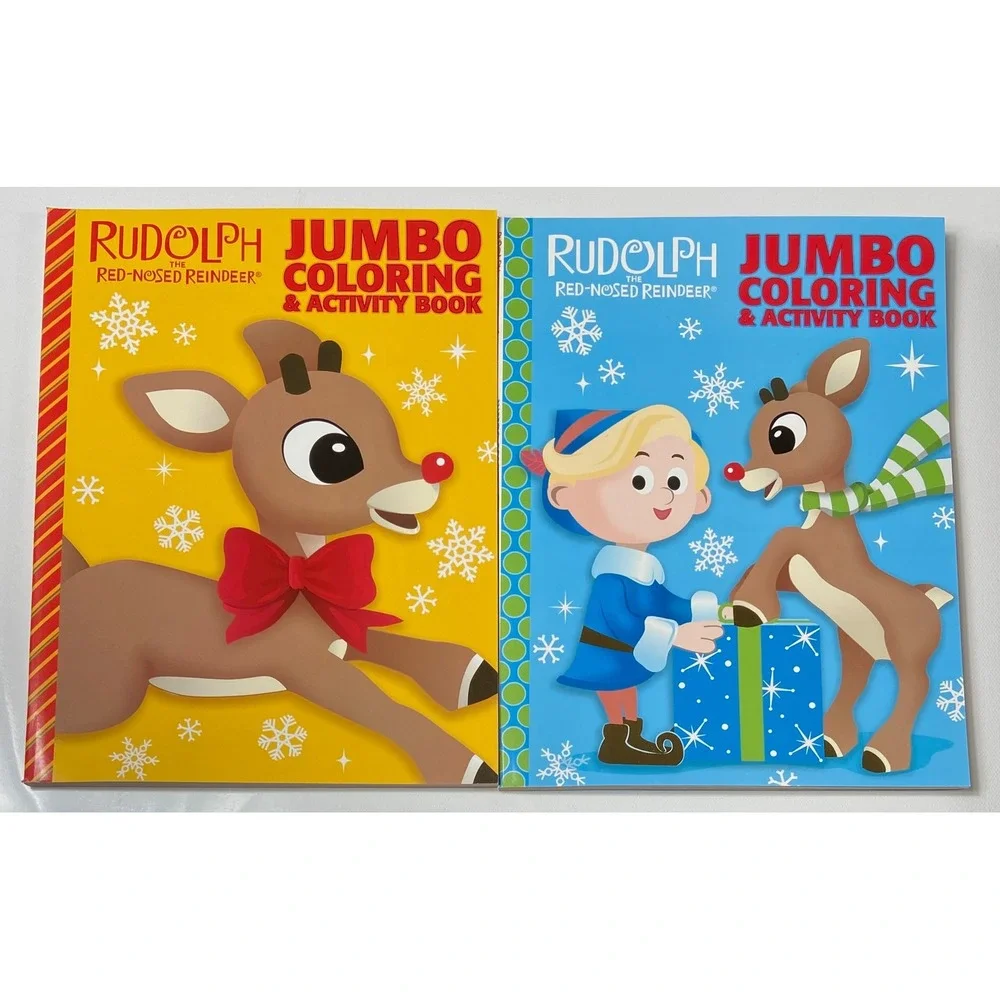 Rudolph The‎ Red-Nosed Reindeer Jumbo Coloring & Activity Books Rudolph & Hermey