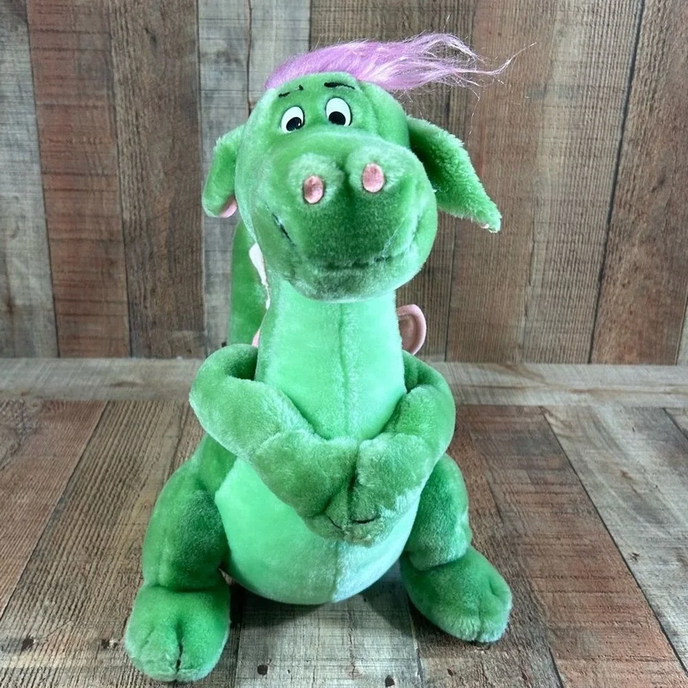 Vintage 1980s Disney Elliott Dragon Plush 14