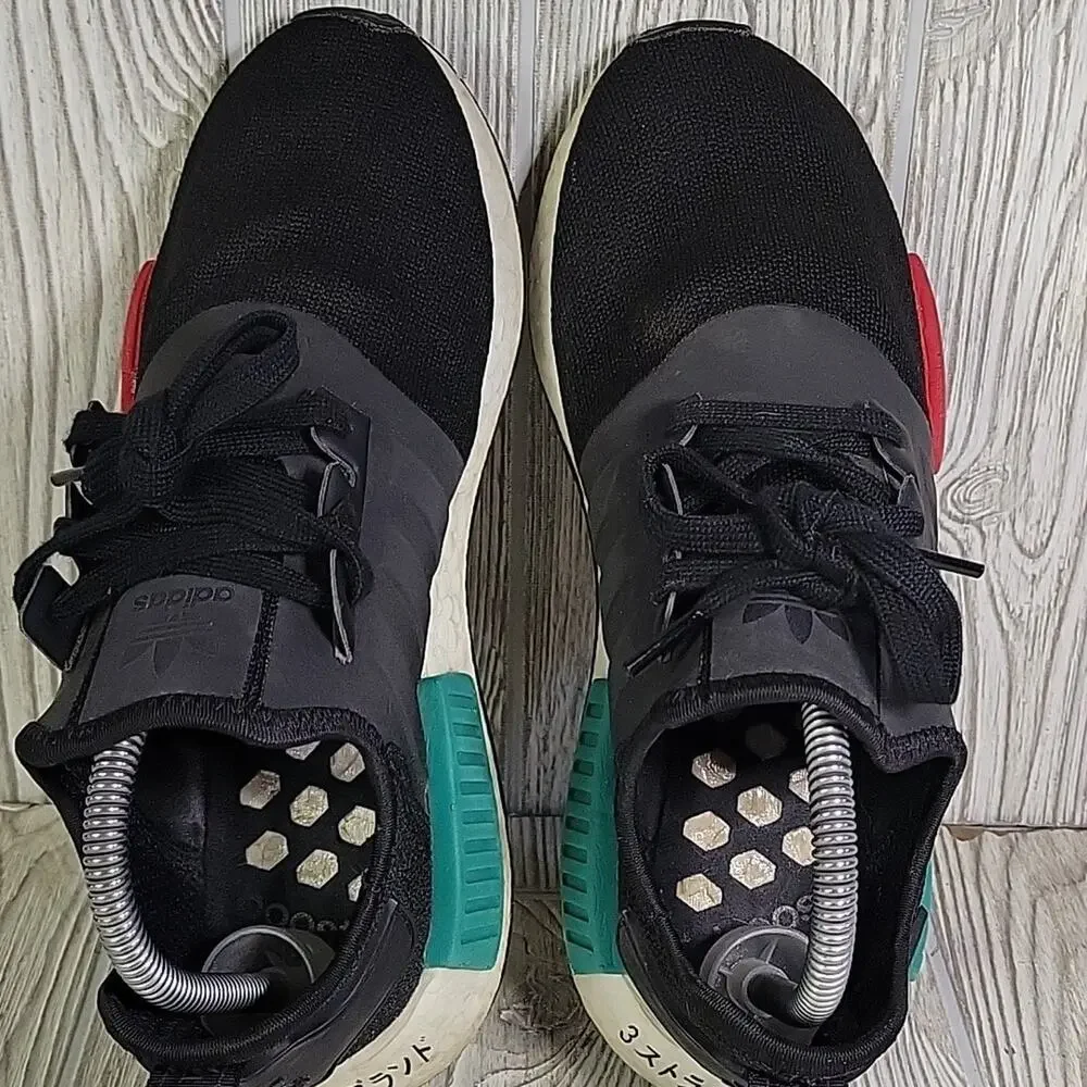 Adidas Boost NMD R1 Legend Japan Heel Black Athletic Sneakers Mens Size 7.5