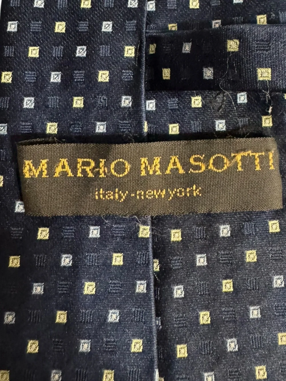 Mario Masotti Handmade Silk Neck Tie Luxe Old Money Quiet Luxury Preppy