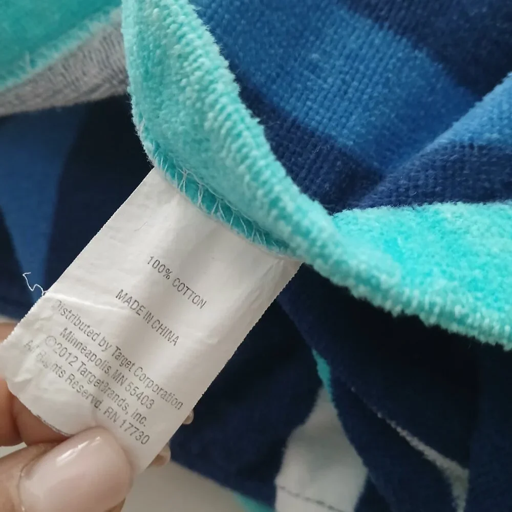 Beach Towel in a Bag 100% Cotton Convertible 