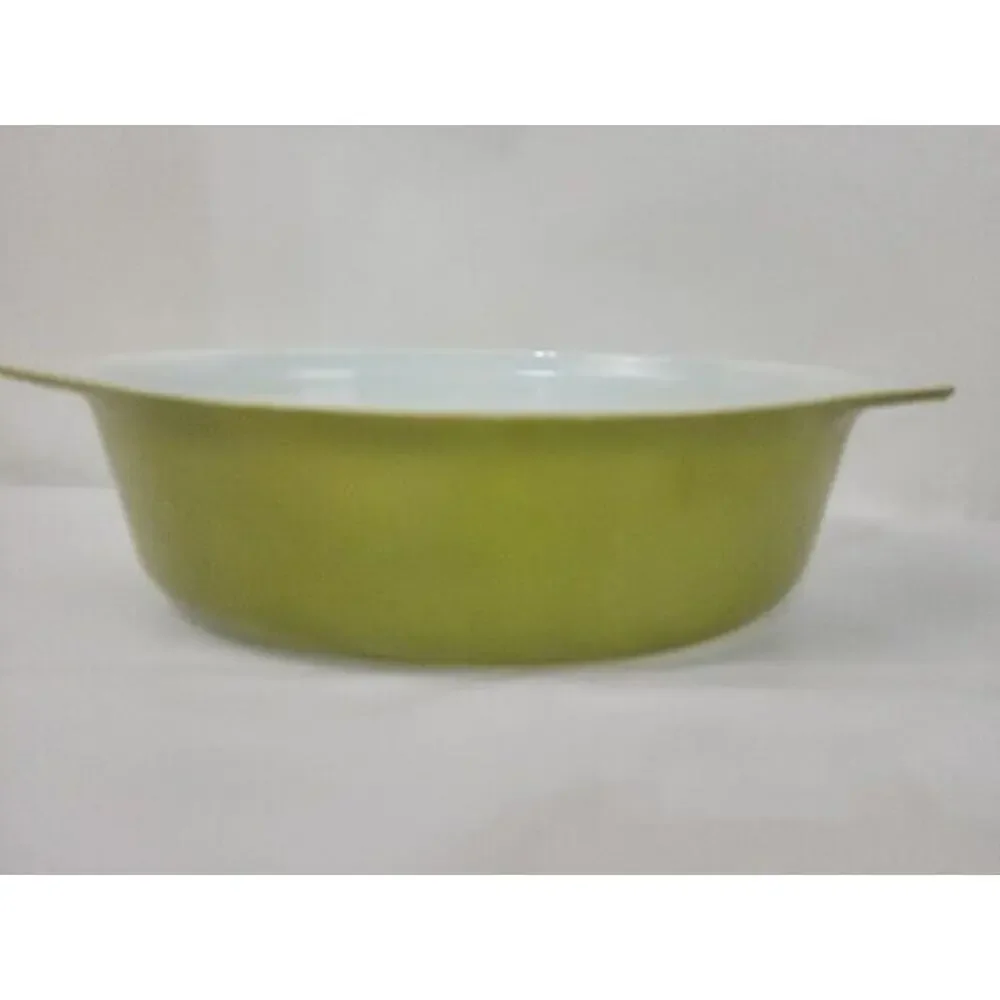 Vintage Pyrex Solid Avocado Green Verde 045 Oval Casserole 2.5qt