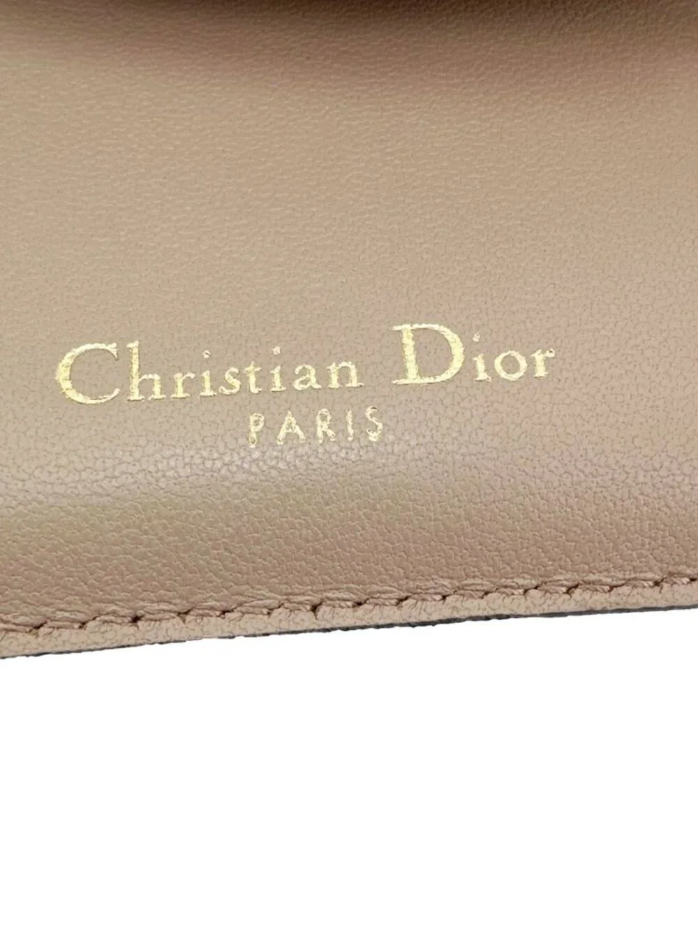Christian Dior Saddle Lotus Leather Wallet Tan