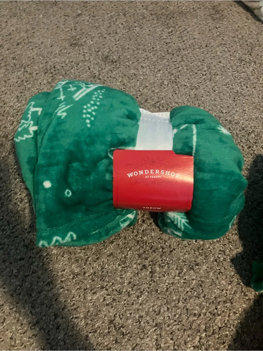 Wondershop Red & Green Holiday Plush Throw Blankets