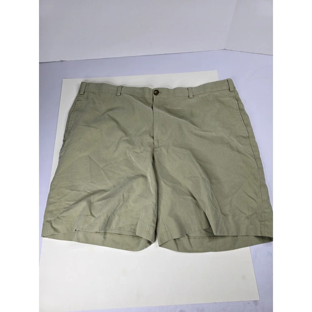 Orvis Shorts Men 42W Beige Signature Collection Flat‎ Front Chino Golf Fishing