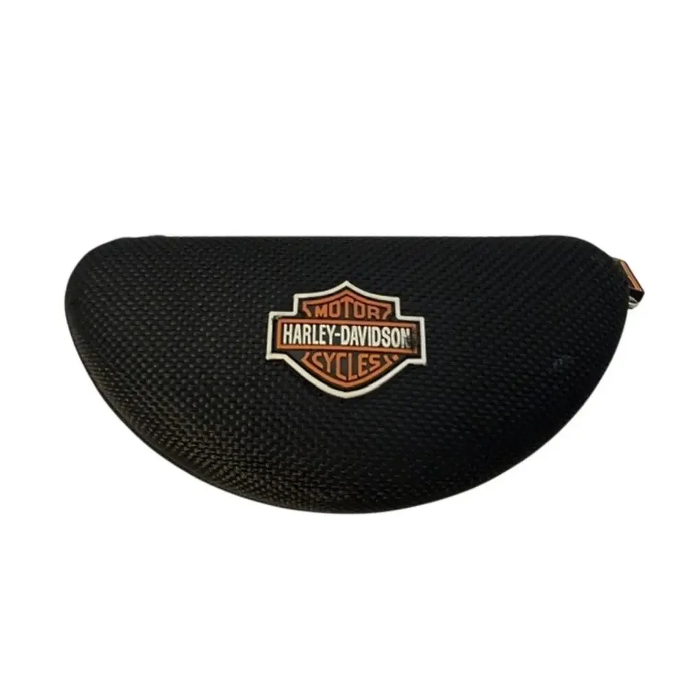 Harley Davidson Motorcycle Glass Sunglass Protective Zip Up Hard Case 6.5