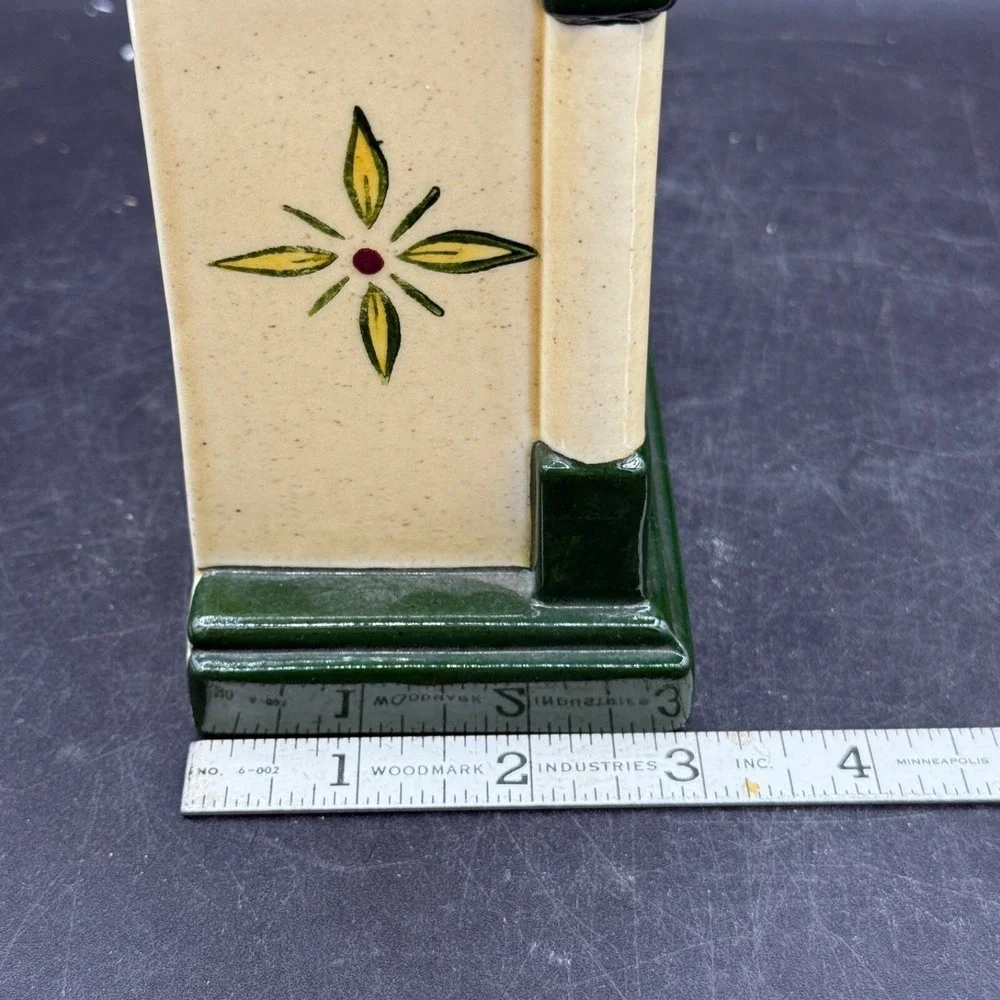 Metlox CA  PROVINCIAL Rooster Steeple Wall Clock Planter  7 3/4