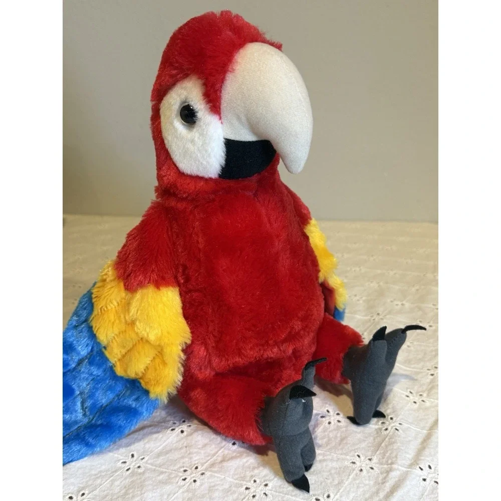 Wild Republic Scarlet Macaw Parrot Plush 10.5