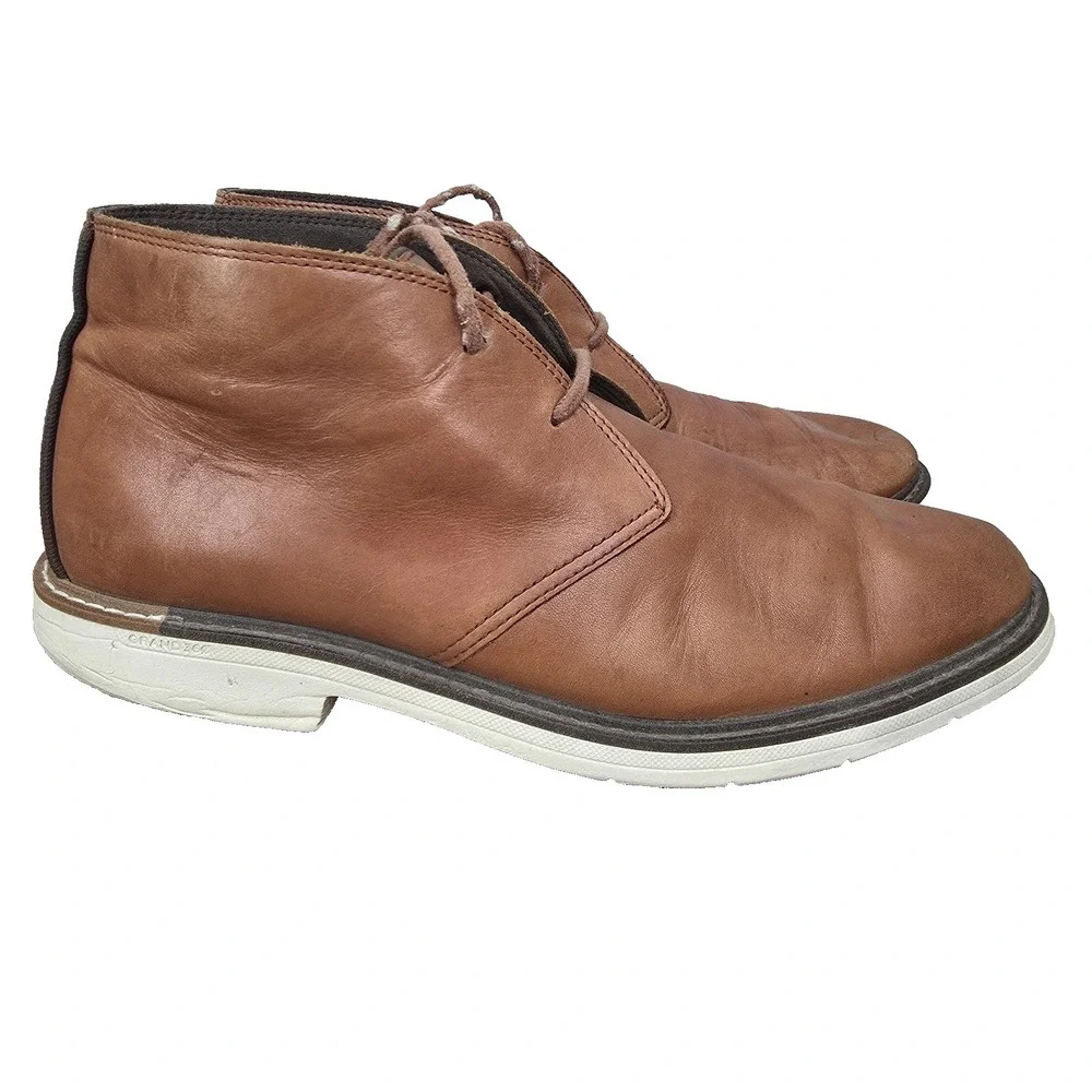 Cole Haan Zerogrand Chukka Boots Mens 11 M‎ Brown Leather The Go To Lightweight