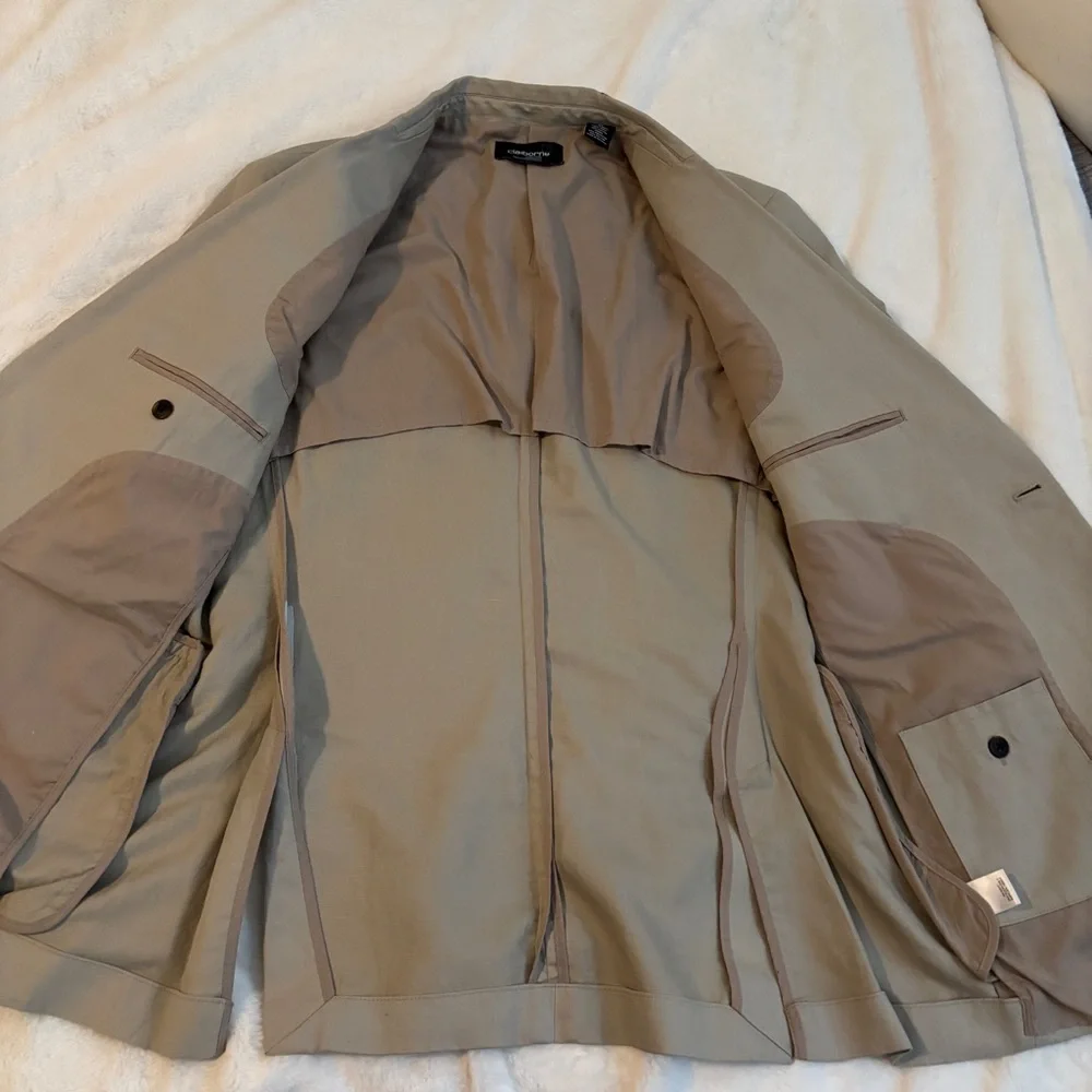 Claiborne Classic Linen Tan Blazer Sportcoat‎ Size 40