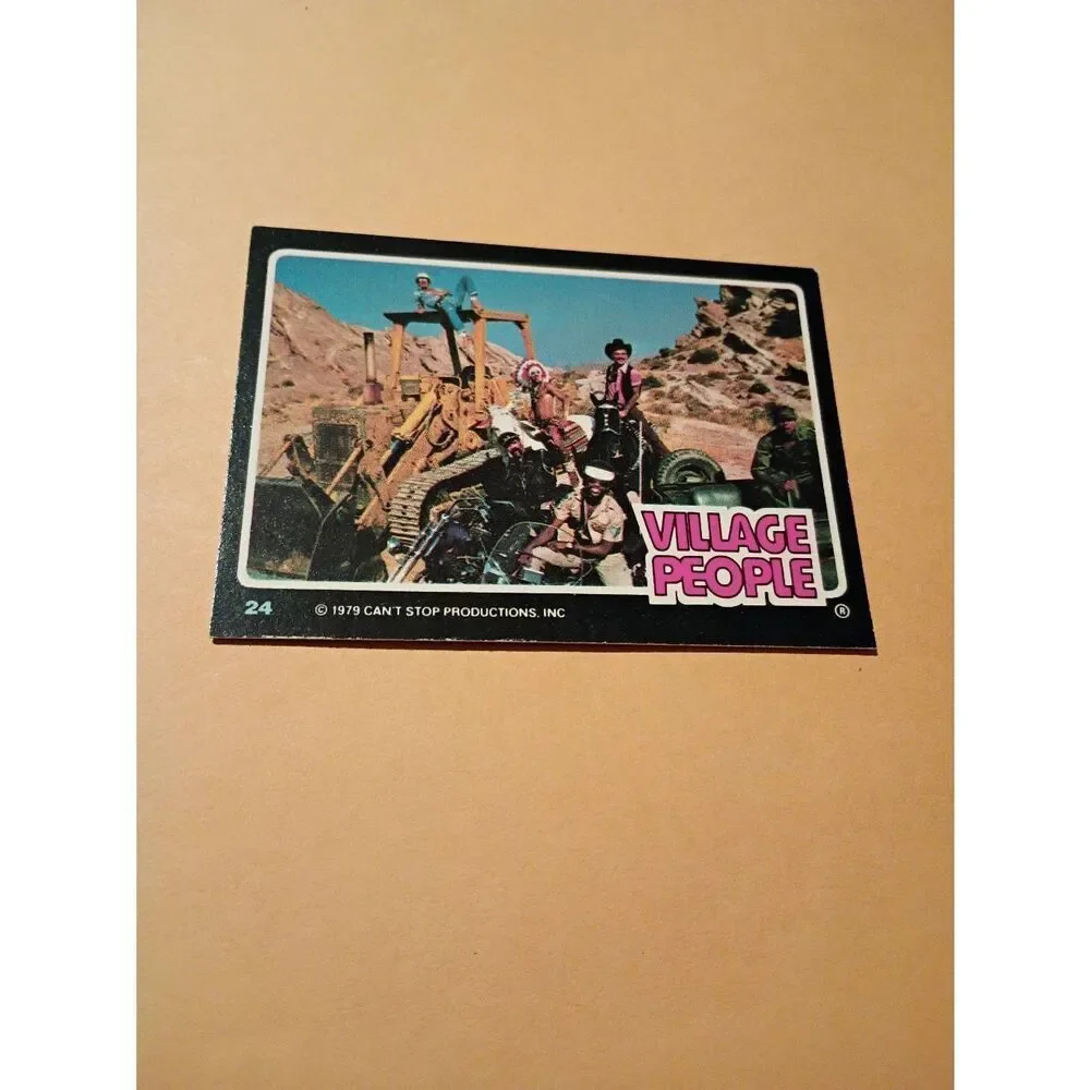 Vintage 1979 Village People Trading Card #24 Disco Era Vintage Music Collectible