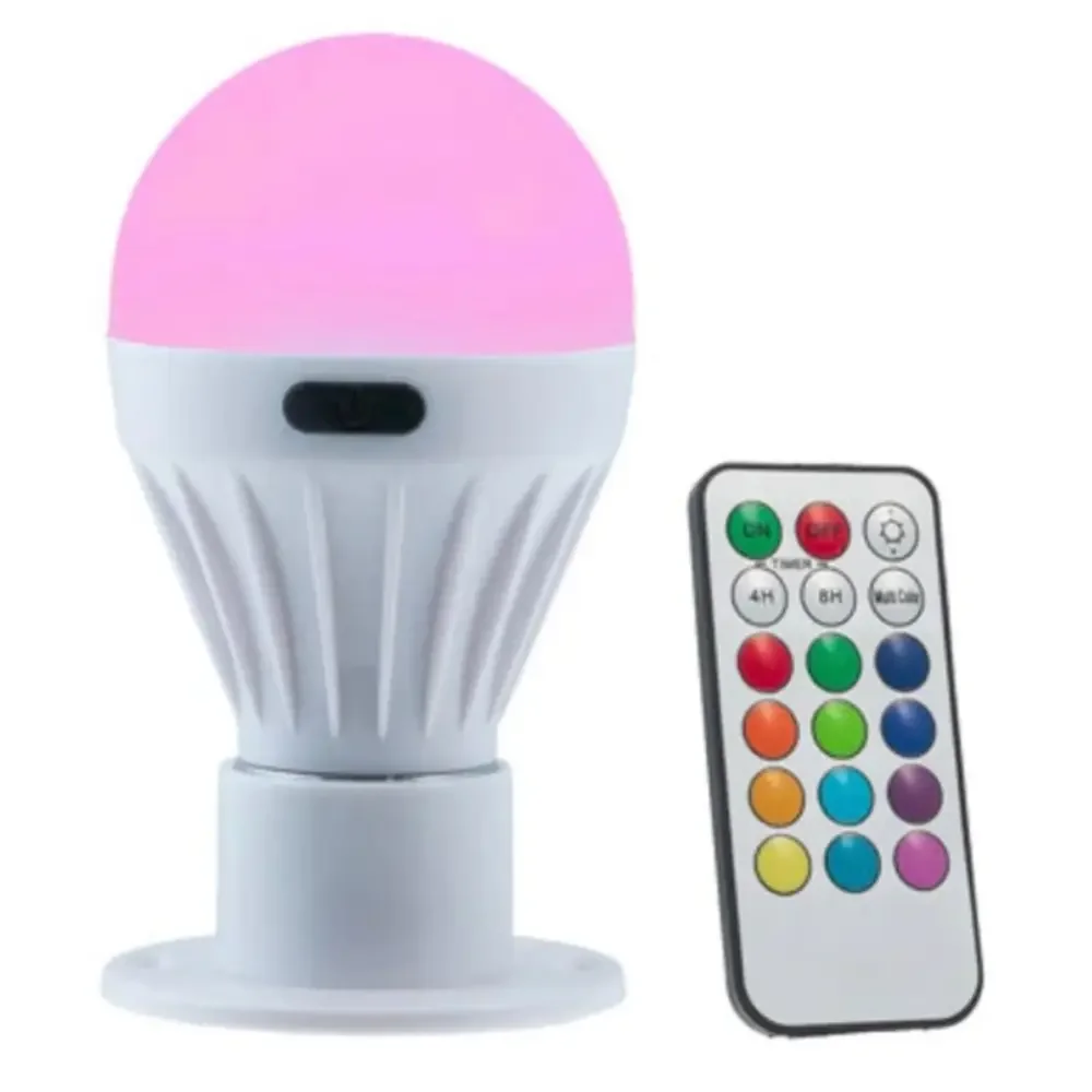 NWT LitezAll Remote Control Color Changing‎ PortaBulb
