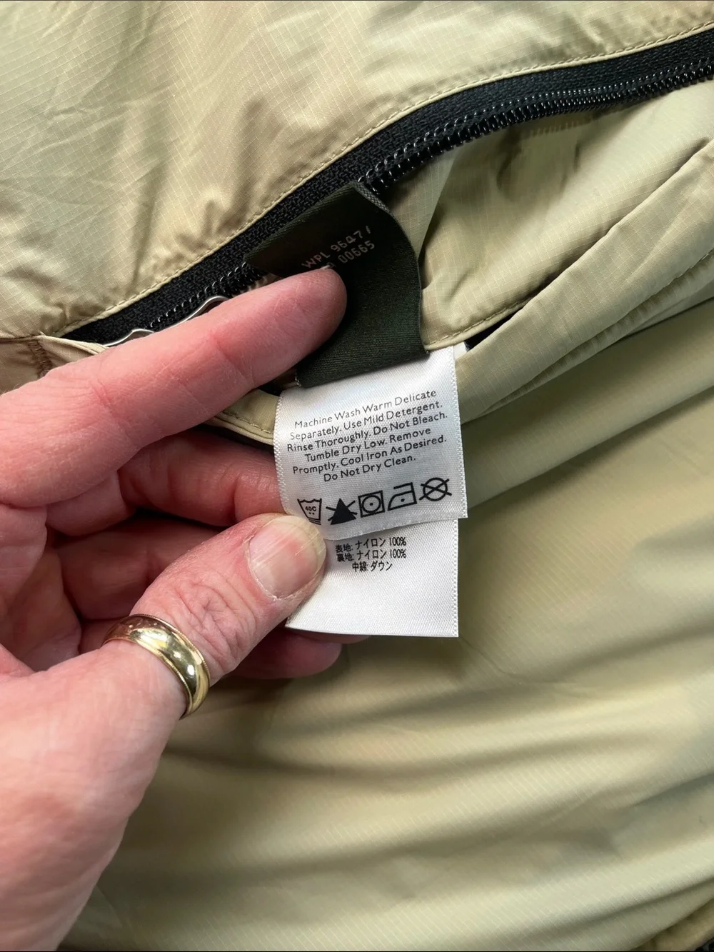 Eddie Bauer Men's Olive Green Goose Down Puffer Vest Sz L Tall