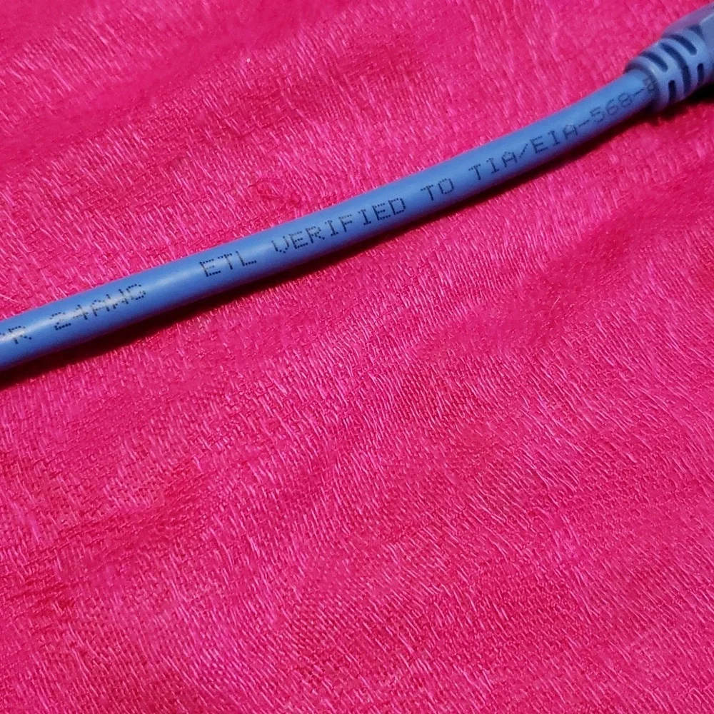 Cat 5e 10' patch cord Blue 