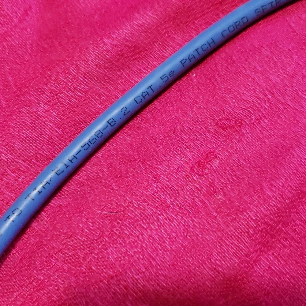 Cat 5e 10' patch cord Blue 