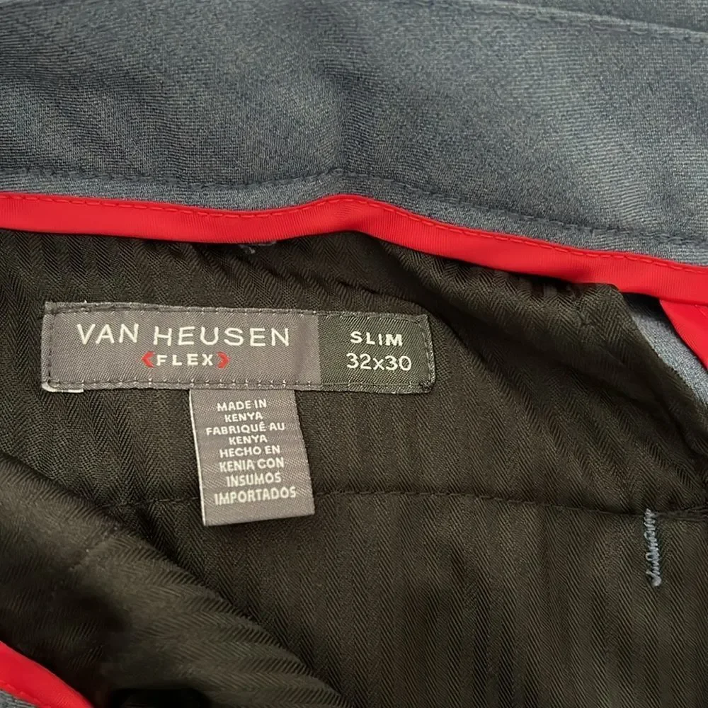 Van Heusen Flex Classic Blue  Slim Dres Pants