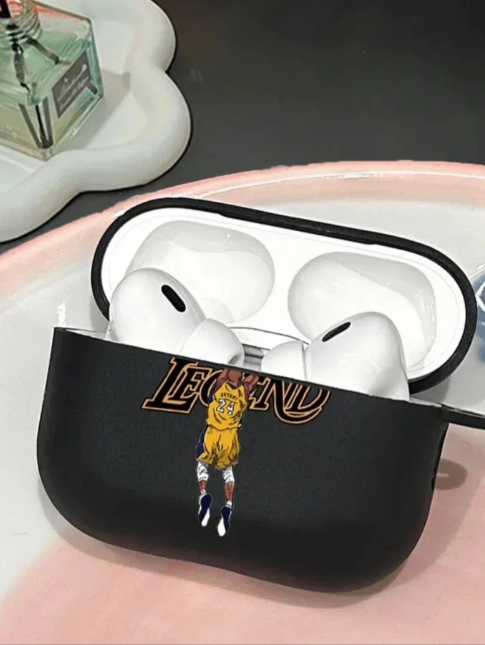 AIRPOD 4 Kobe Bryant #24 Legend Basketball AirPods Case - Black