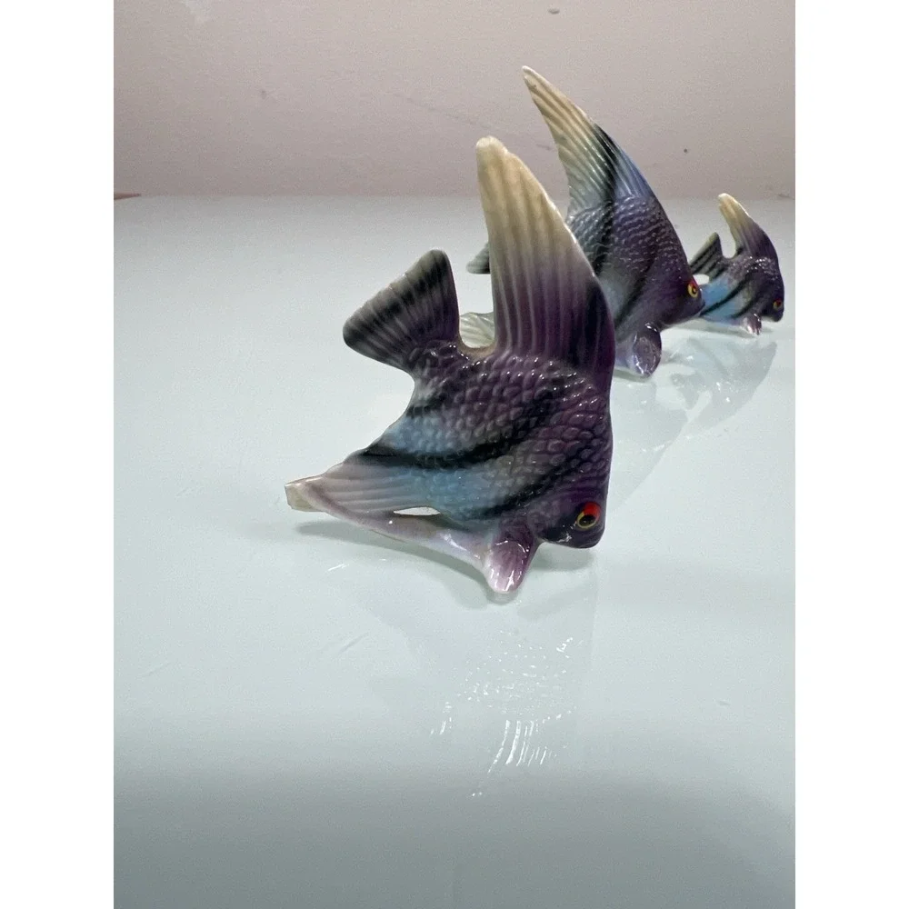 Vintage‎ Bone China Japan Angelfish Figurines Set of 3