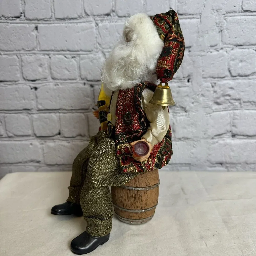 Karen‎ Didion Original Collectible Santa Wine Santa Wine Barrel Grapes EXCELLENT
