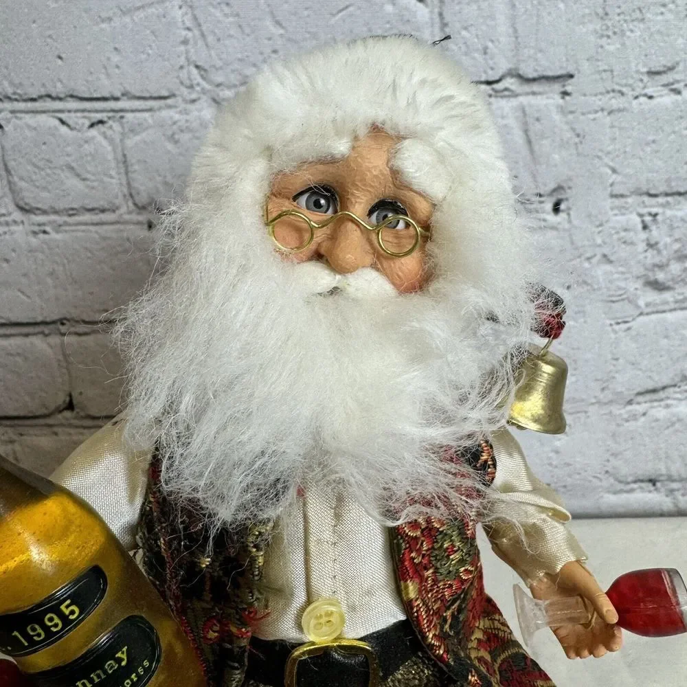 Karen‎ Didion Original Collectible Santa Wine Santa Wine Barrel Grapes EXCELLENT