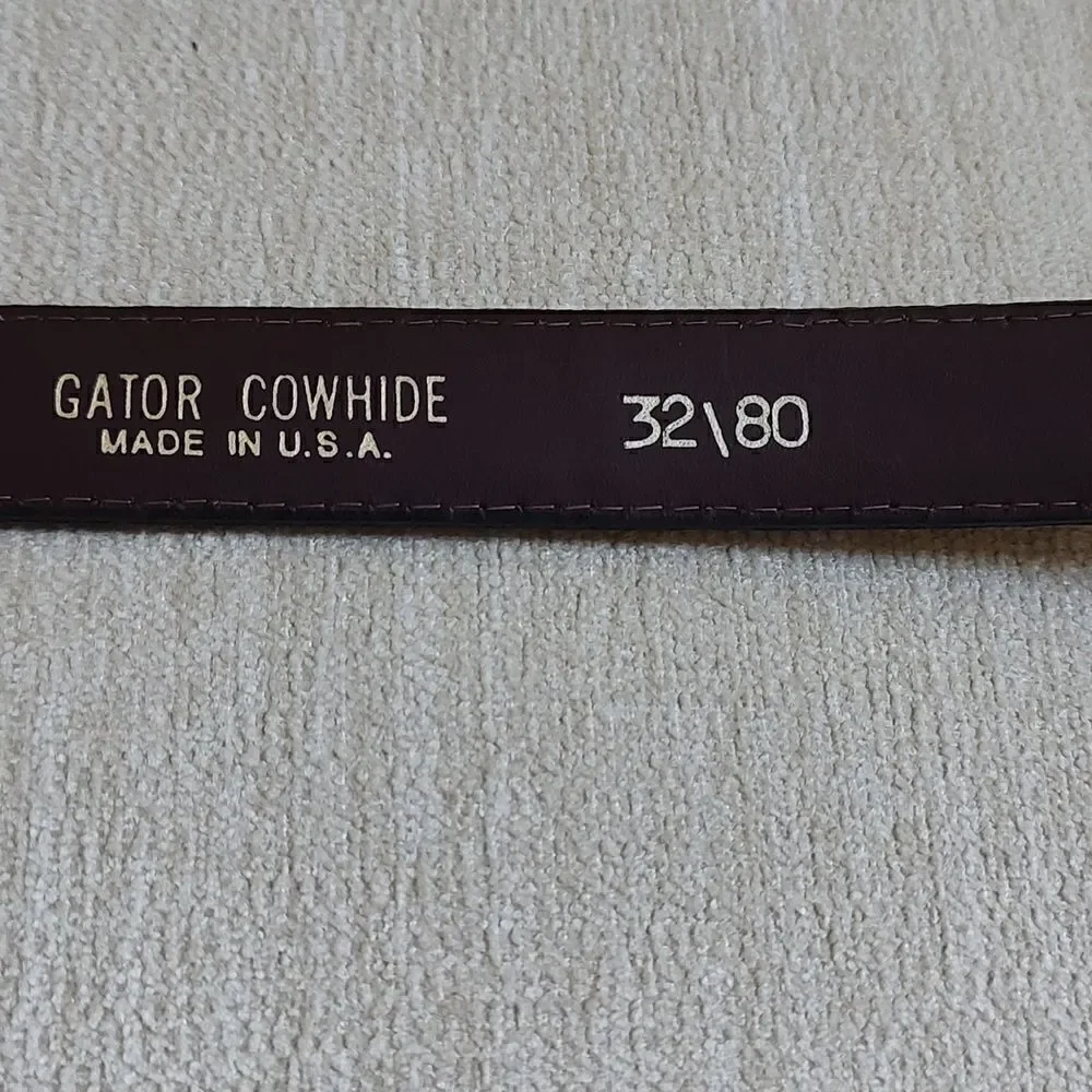 Vintage gator cowhide