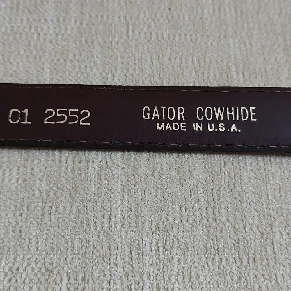 Vintage gator cowhide