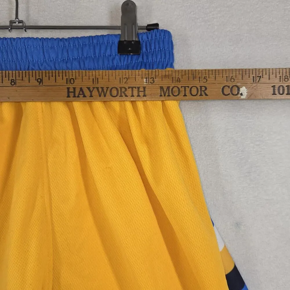 Denver Nuggets NBA Basketball Shorts Adult XL Sports Blue Yellow Mens Colorado