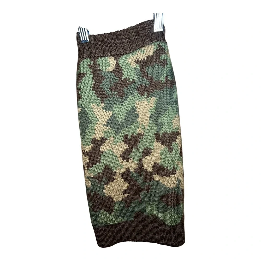 Camouflage Knit Dog Sweater Pet‎ Apparel Winter Warm Clothing