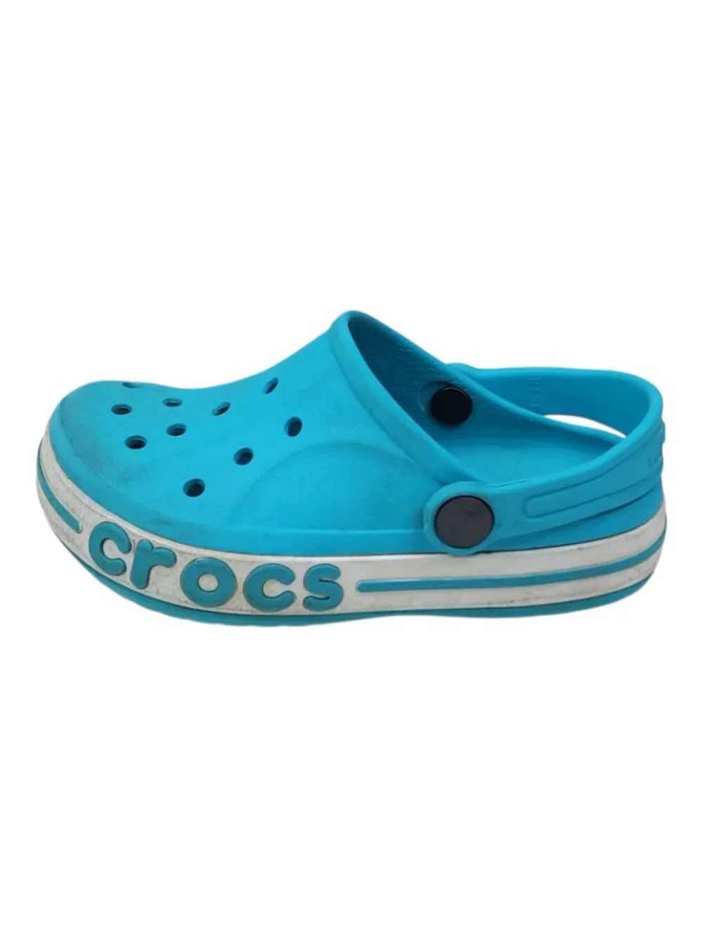 Crocs C10 Blue Slip-On Clogs With Adjustable Heel Strap For Kids Blue