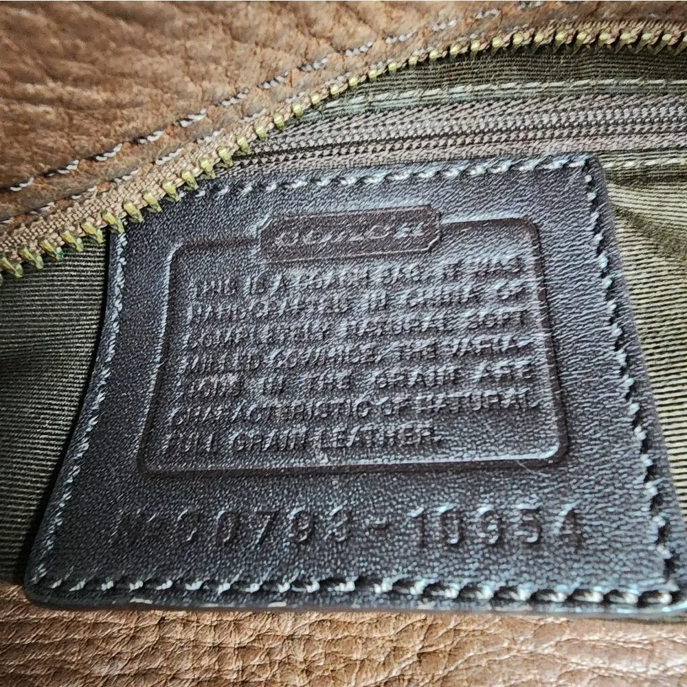 Coach Brown Pebbled Leather Purse