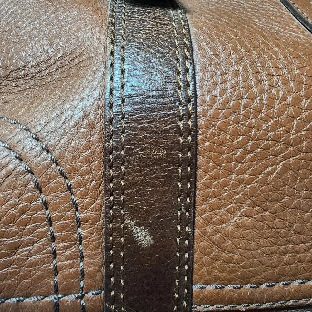 Coach Brown Pebbled Leather Purse