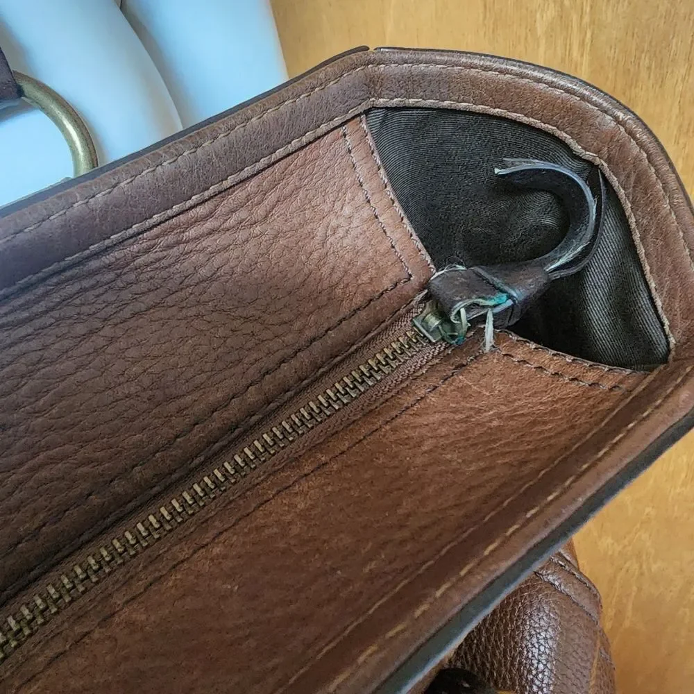 Coach Brown Pebbled Leather Purse