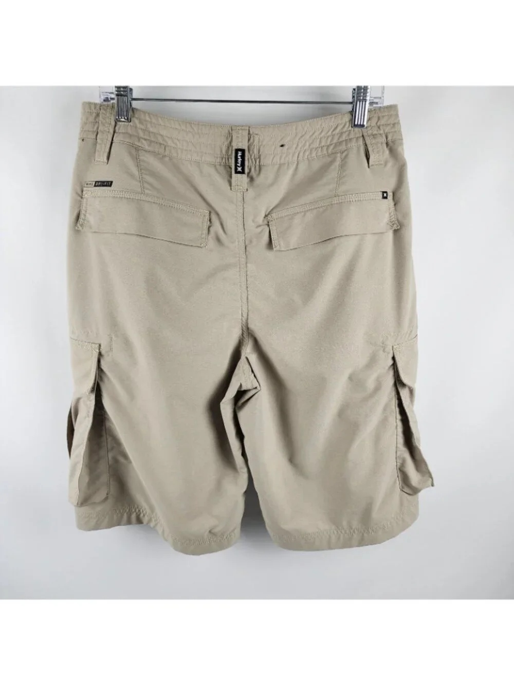 Hurley Nike Shorts Mens 32x11 Tan Cargo Dri-Fit