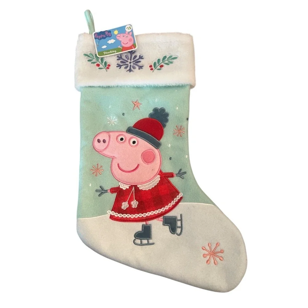 New Peppa Pig Christmas Holiday Stocking 16