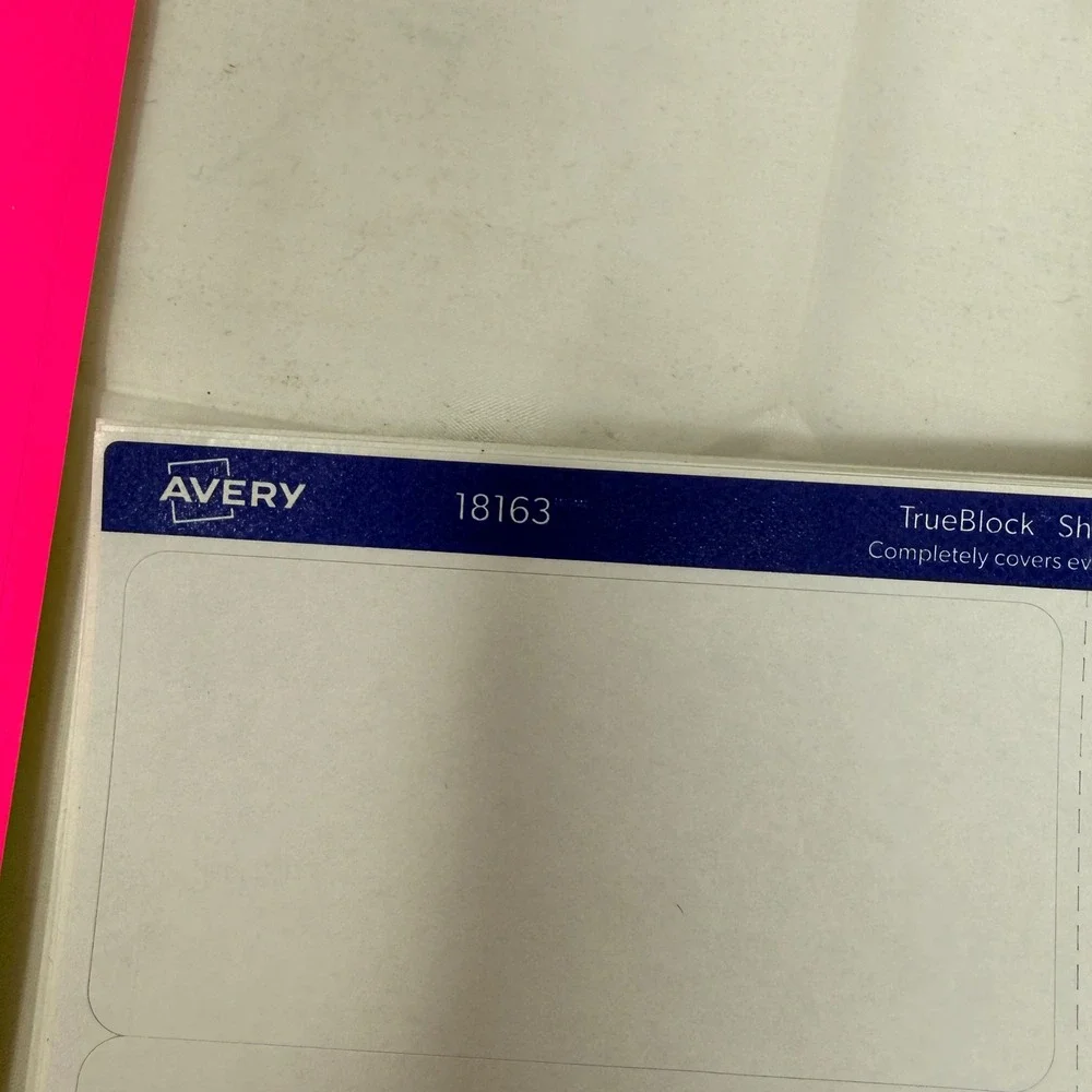 Avery shipping label