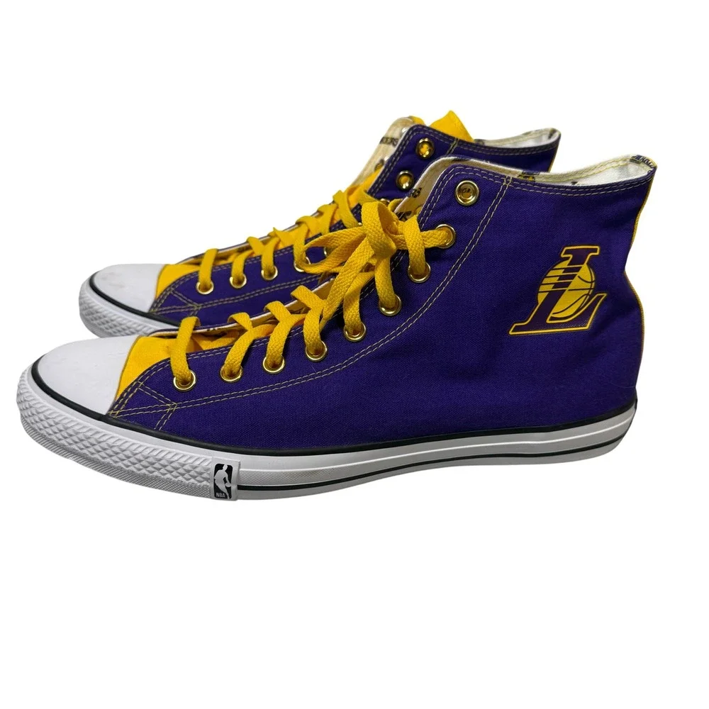Converse Chuck Taylor All Star High Top LA Lakers Basketball Shoes Men's Size 16