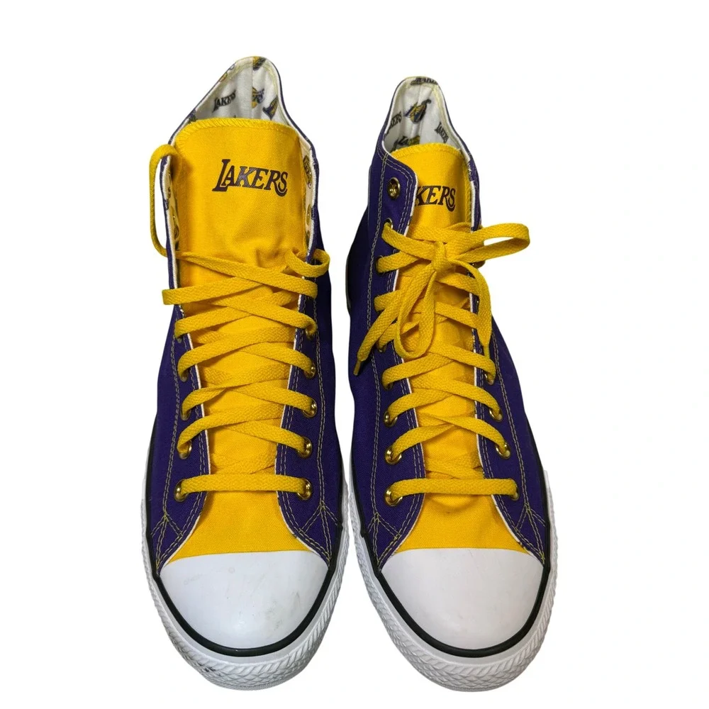 Converse Chuck Taylor All Star High Top LA Lakers Basketball Shoes Men's Size 16