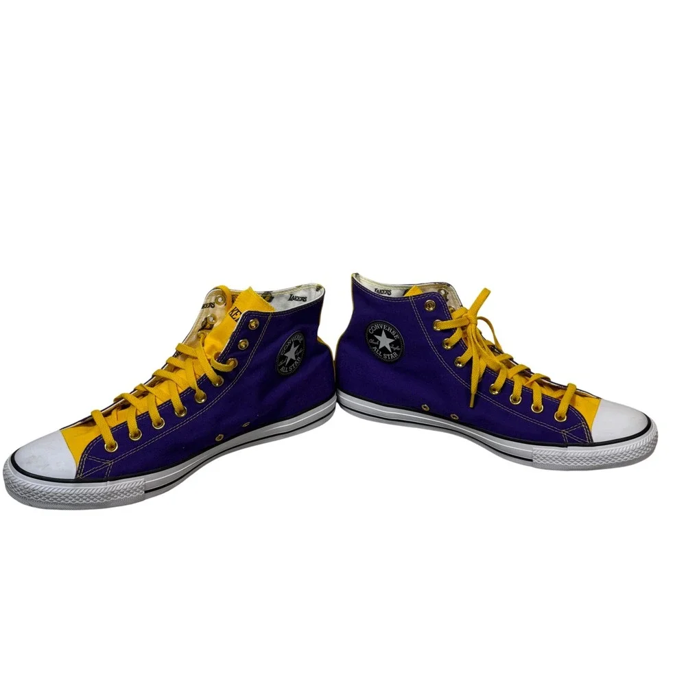 Converse Chuck Taylor All Star High Top LA Lakers Basketball Shoes Men's Size 16