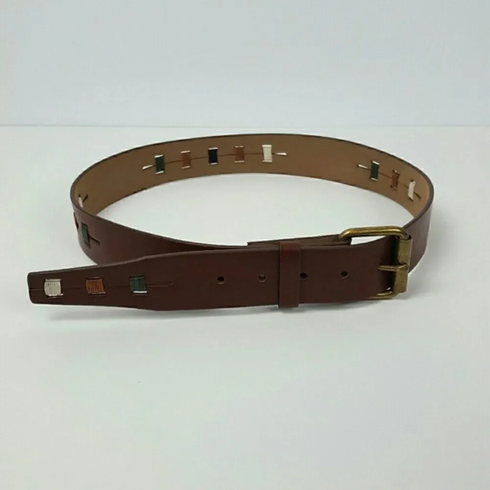 WOMEN'S FAUX  LEATHER  COLOR CHESTNUT  BELT SIZE  SMALL/ MEDIUM‎   32