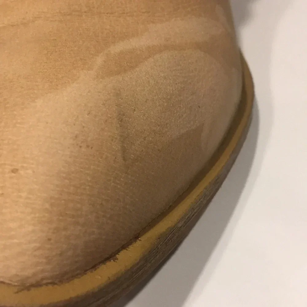 Sole Society Nancy Tan Stacked Heel Booties