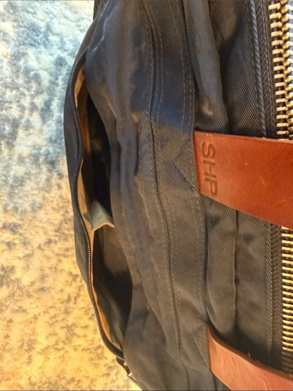 J. Crew navy laptop