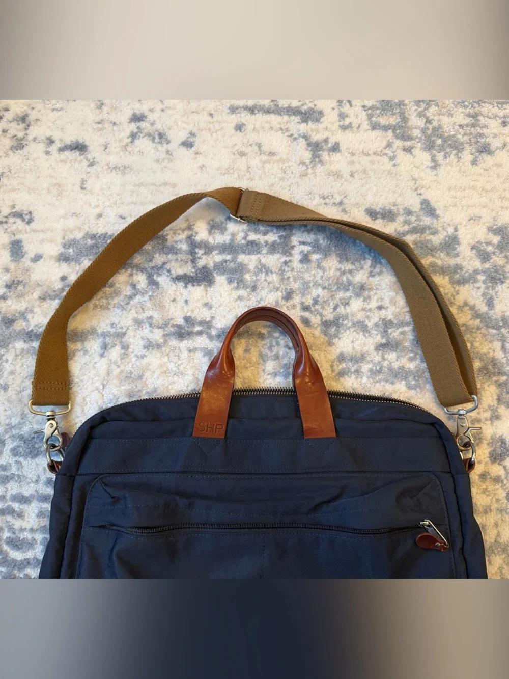 J. Crew navy laptop