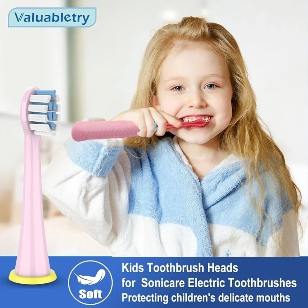 New : valuabletry  8 Pack Kids Replacement Brush Heads